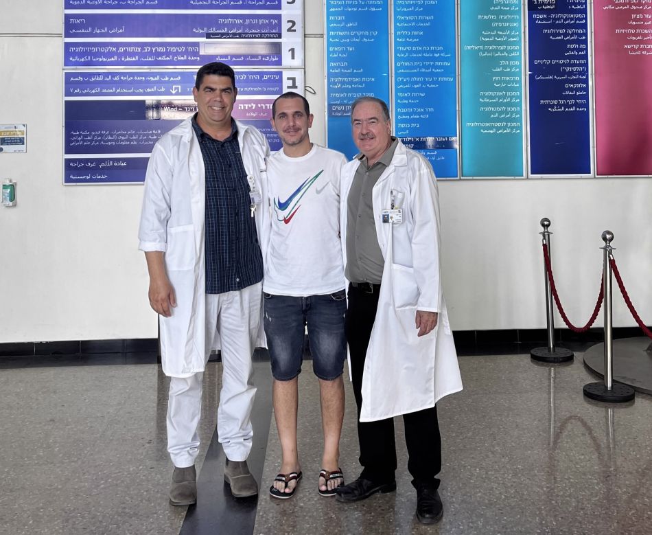 מימין לשמאל: ד"ר יואב גבע, רן מאיה וד"ר חגי דקל. צילום: דוברות וולפסון