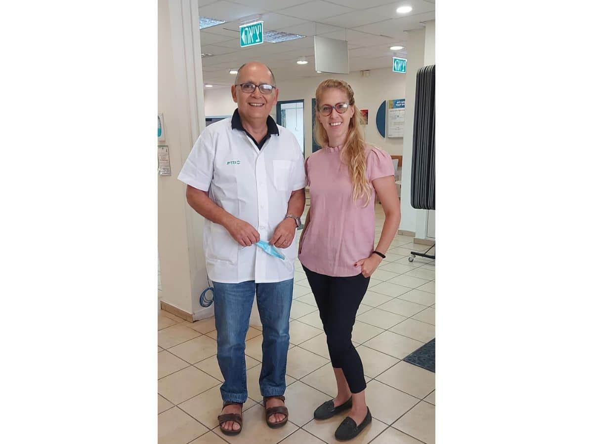 ד"ר מרק ג'יאורנו וד"ר היילי לנקרי. צילום: דוברות מחוז דן-פ"ת, כללית
