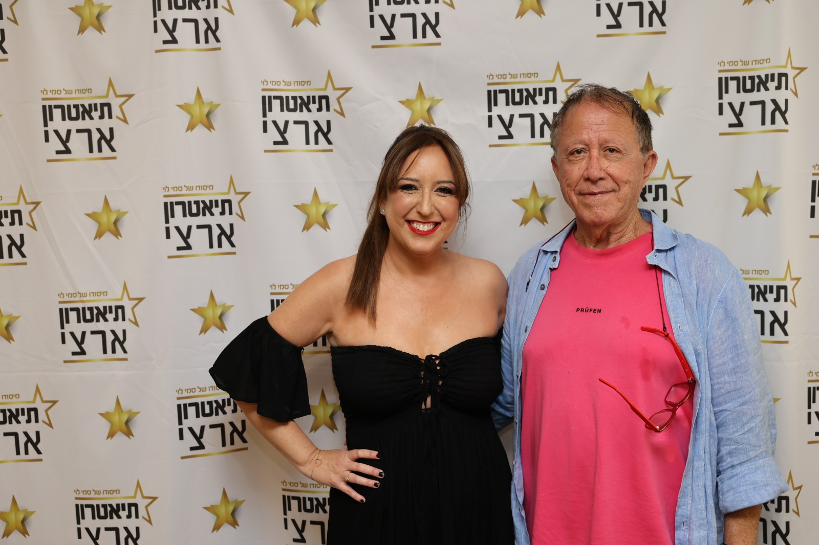 סמי לוי מנכ"ל התיאטרון הארצי וטלי אורן. צילום: רפי דלויה 