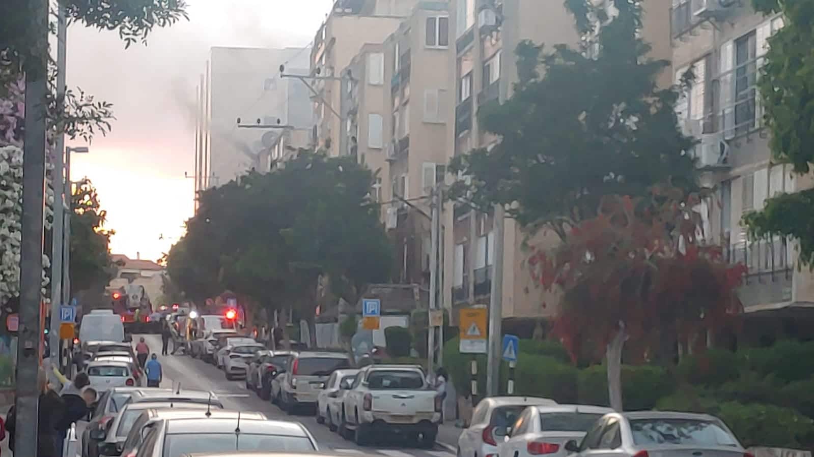 צילום מזירת האירוע: החברה לביטחון ראשון לציון