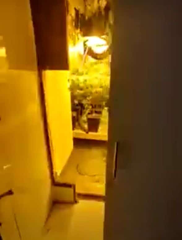 מעבדת הסמים שנחשפה מאחורי ארון המטבח- צילום: דוברות משטרת ישראל