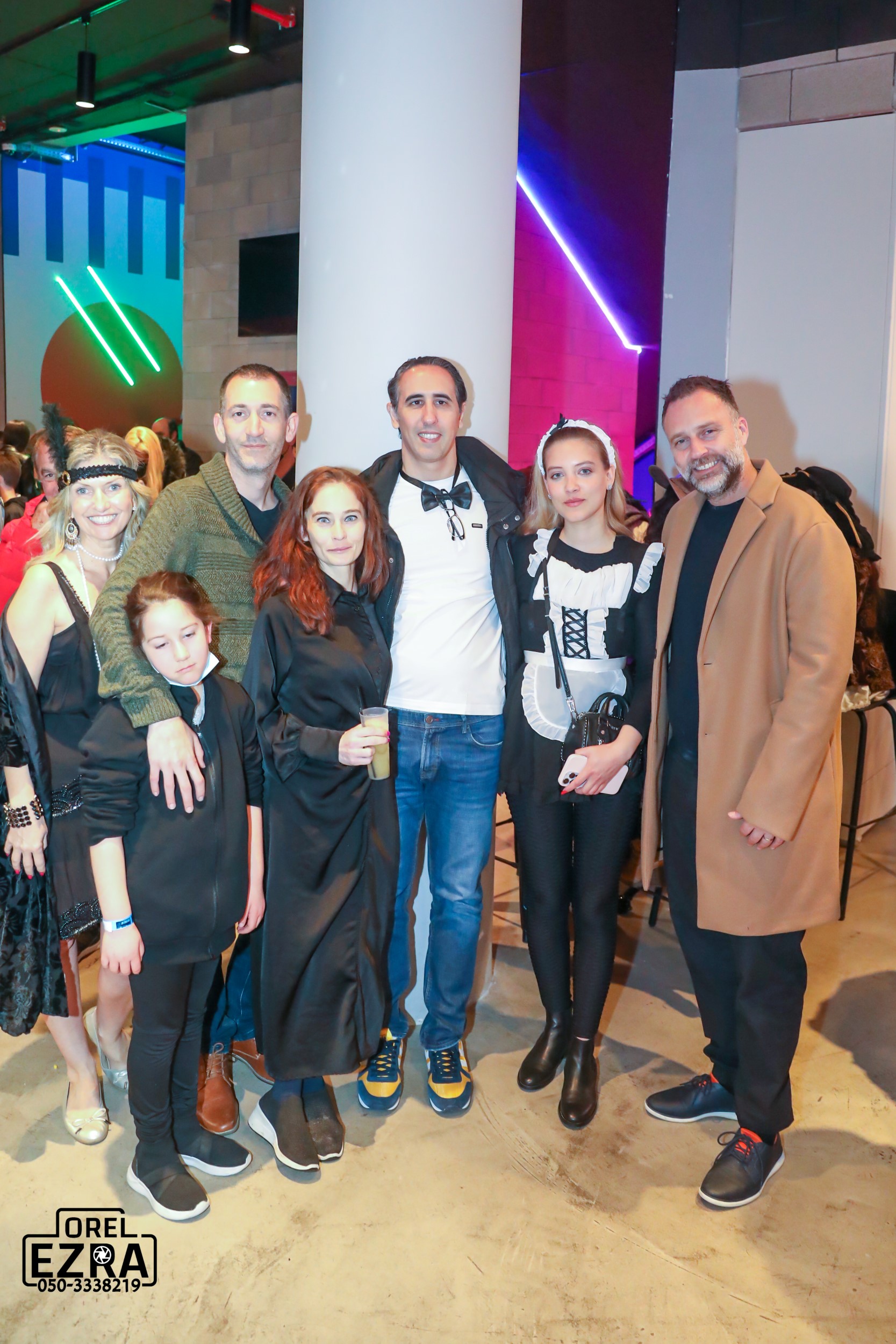 בכירי עמותת שניר עם ילדיהם. צילום: אוריאל עזרא  


