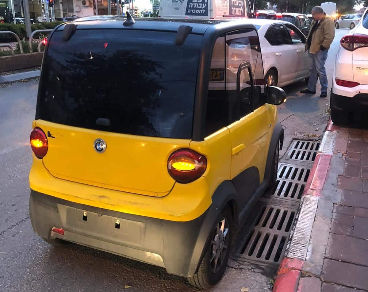 הרכב החשמלי שנתפס- צילום: דוברות משטרת ישראל