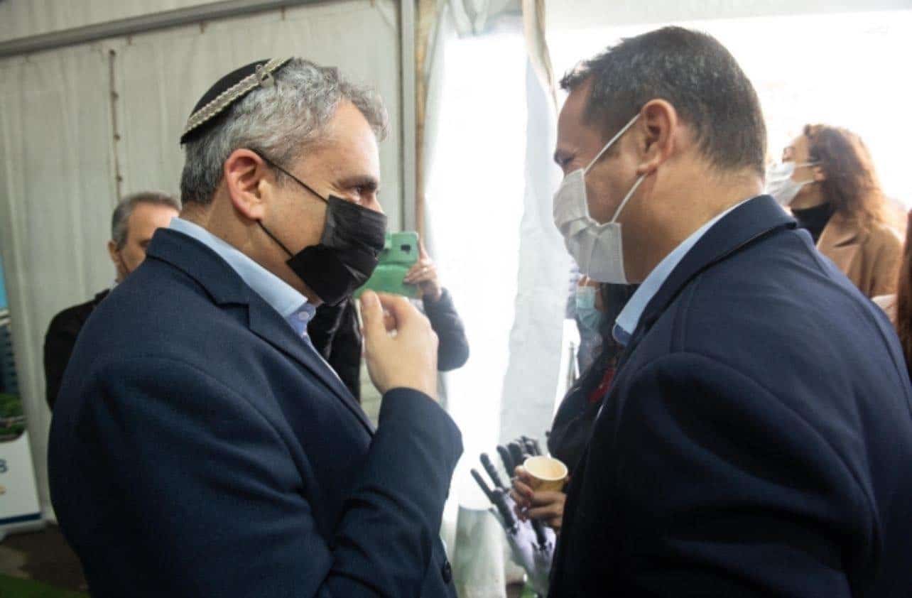 ראש העיר רז קינסטליך בטקס הנחת אבן הפינה ברמת אליהו, תמונה: דוברות עיריית ראשלצ