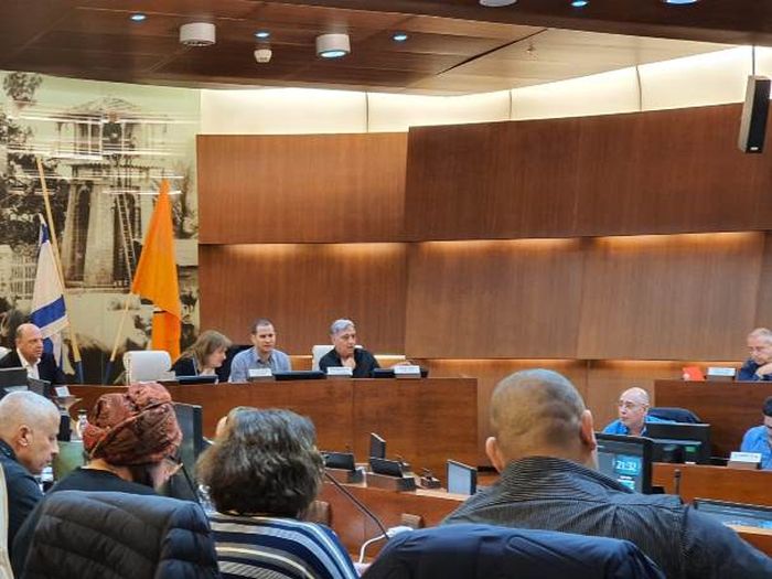 מליאת המועצה אמש. צילום דוברות המועצה