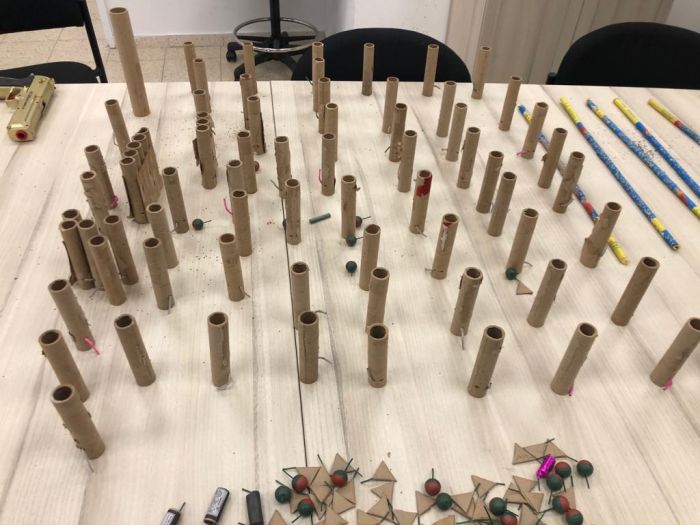 נפצים שנתפסו, ארכיון. צילום החברה לביטחון 