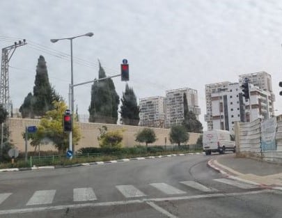 הצומת בה אירעה התאונה