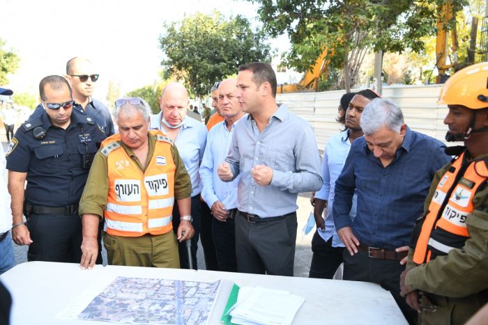 נערכים לתרגיל לאומי. צילום עיריית ראשון לציון