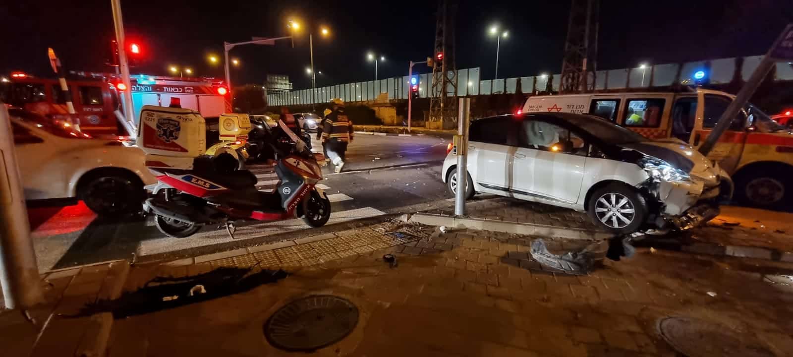 צילום מזירת האירוע: איחוד הצלה ראשון לציון