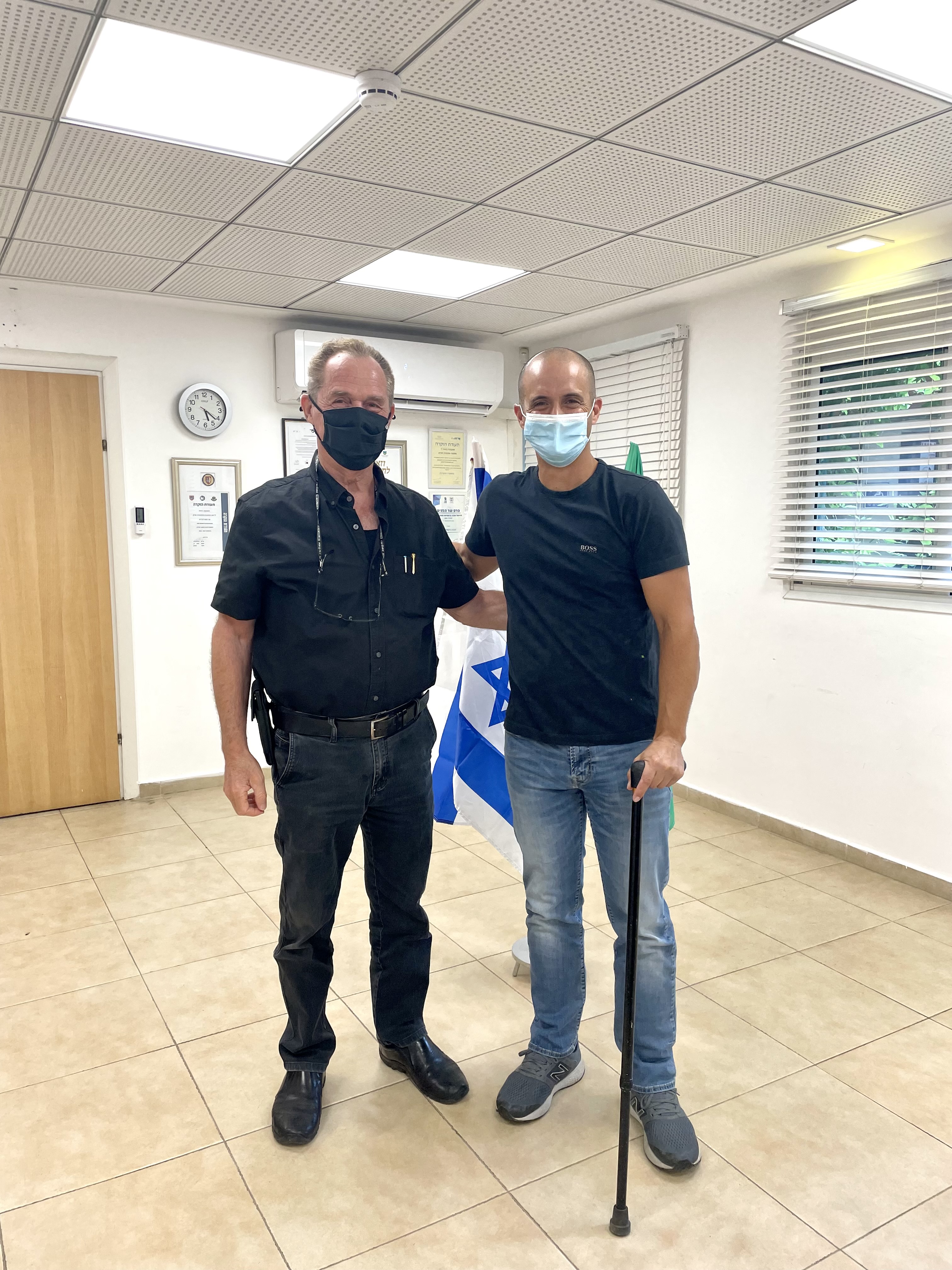 תמונה:  גיא ששון ומוטי לנדאו <br> צילום: דוברות המועצה 
