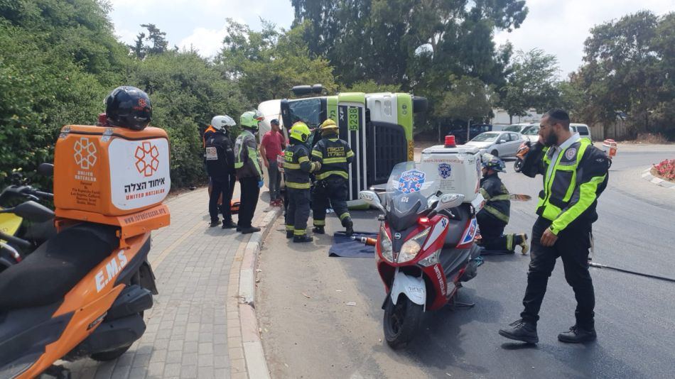 צילום מזירת האירוע: דוברות איחוד הצלה