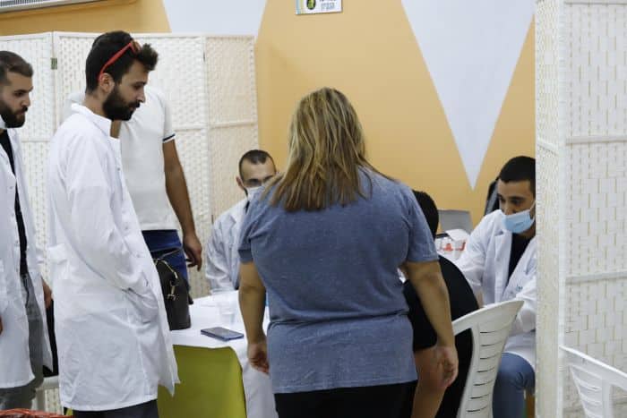 מתחם חיסונים באור יהודה. צילום איתן אלחדז ברק