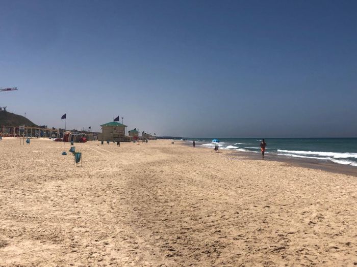חוף ראשון בשבוע שעבר. צילום: פרטי