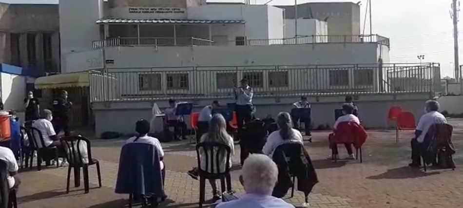 תזמורת המשטרה באזור- צילום: דוברות משטרת ישראל