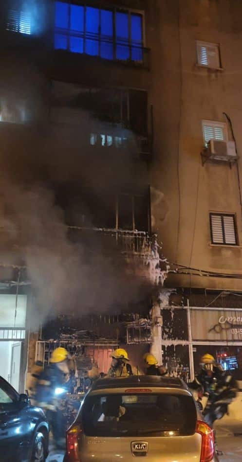 צילום מזירת האירוע: דוברות כבאות והצלה