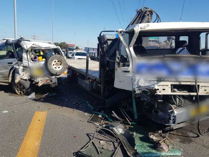 מקום התאונה. צילום: תיעוד מבצעי מד"א