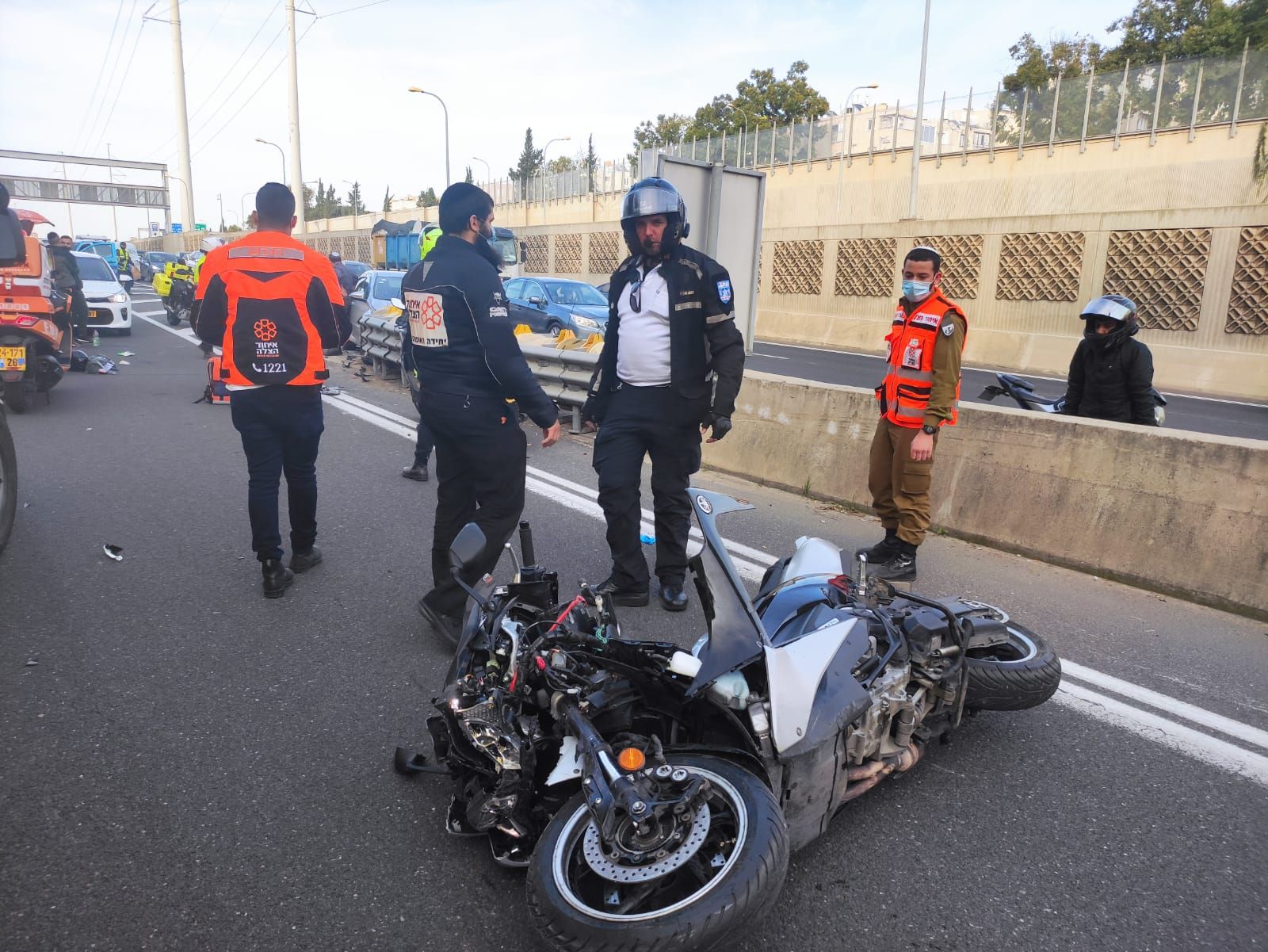 חולון: תאונת אופנוע במחלף דב הוז