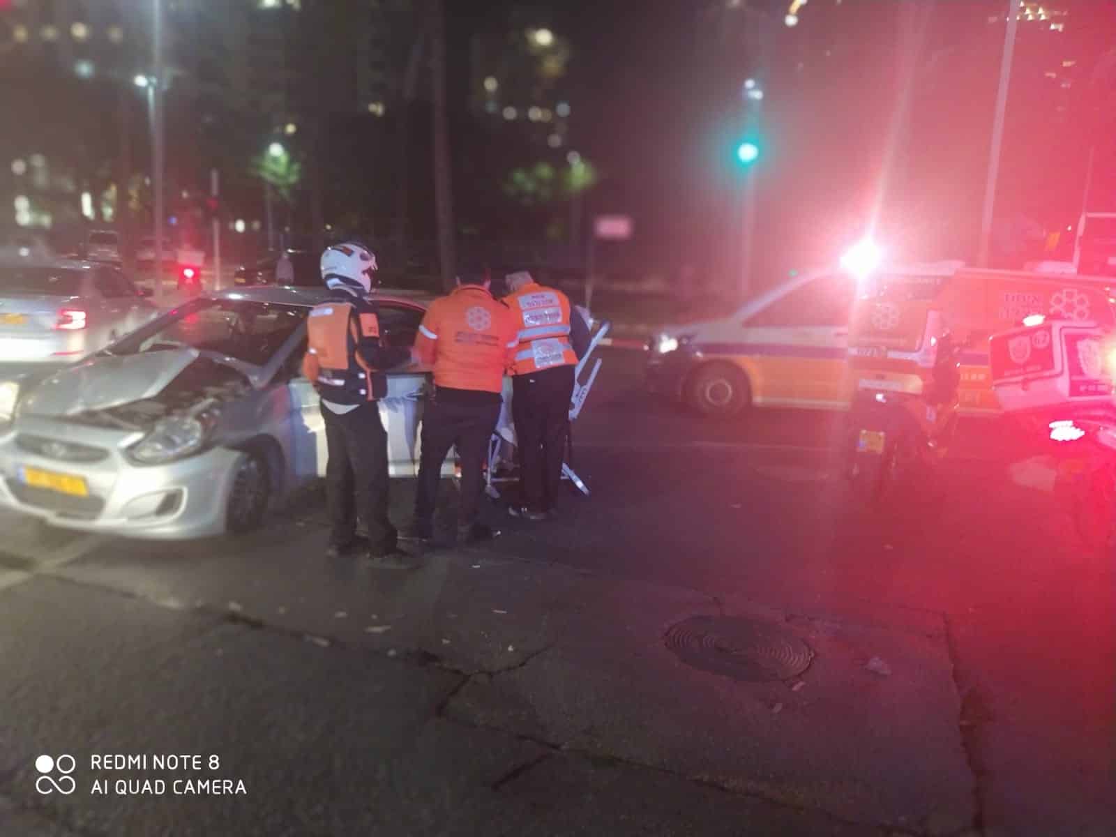 בת ים: שני פצועים בתאונה