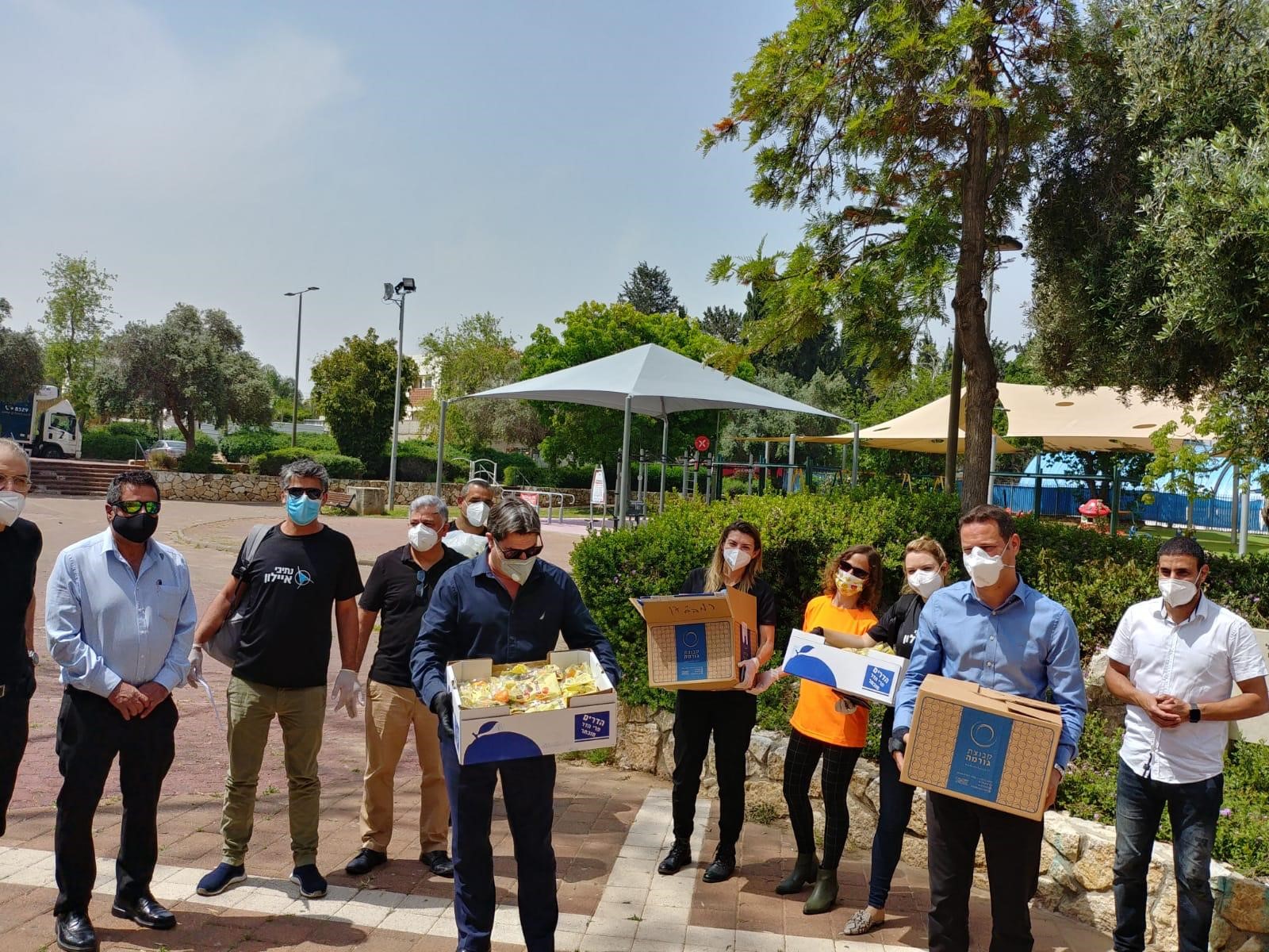 פעילות התנדבותית במהלך משבר הקורונה. צילום פרטי