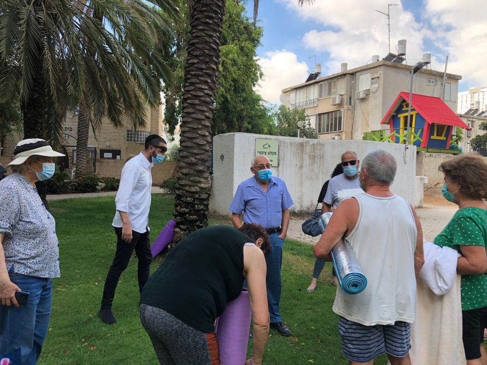 חולון: האורח המפתיע שחיכה למתאמני הפילאטיס