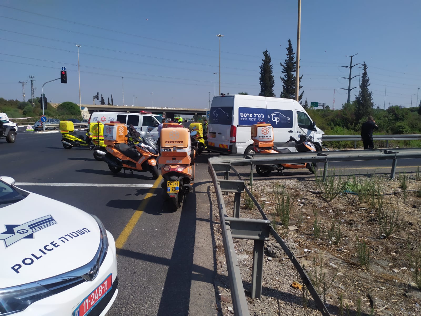 אזור: הרוג בתאונת אופנוע