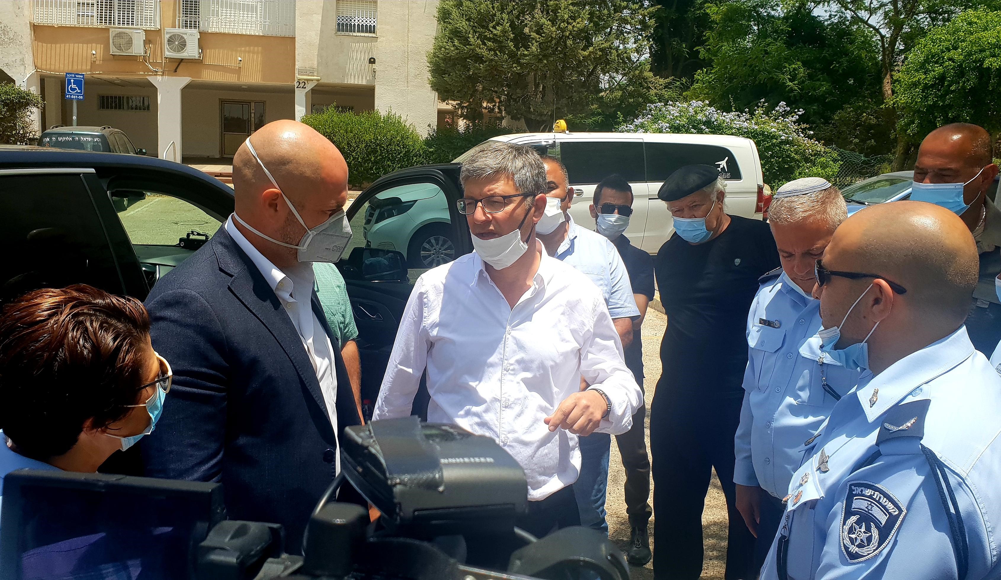 ביקור ההשר אוחנה <br> צילום: דוברות העירייה 