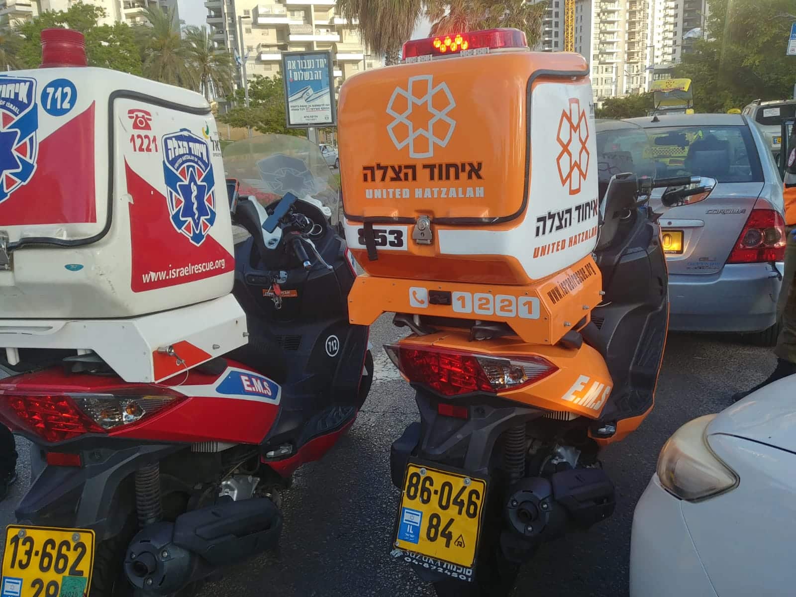 בת ים: תאונת אופנוע ברחוב ניסנבאום
