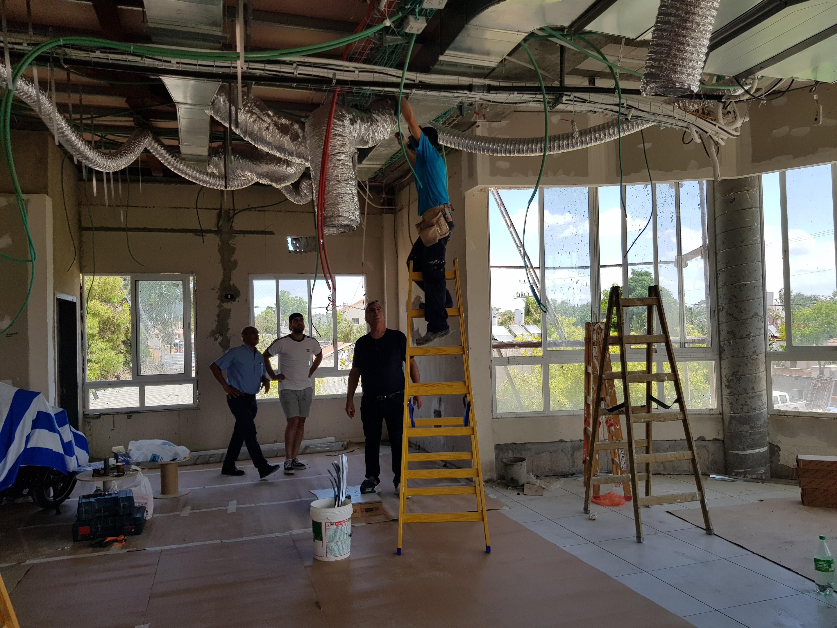 העבודות בעיצומן <br> צילום: דוברות עיריית אור יהודה