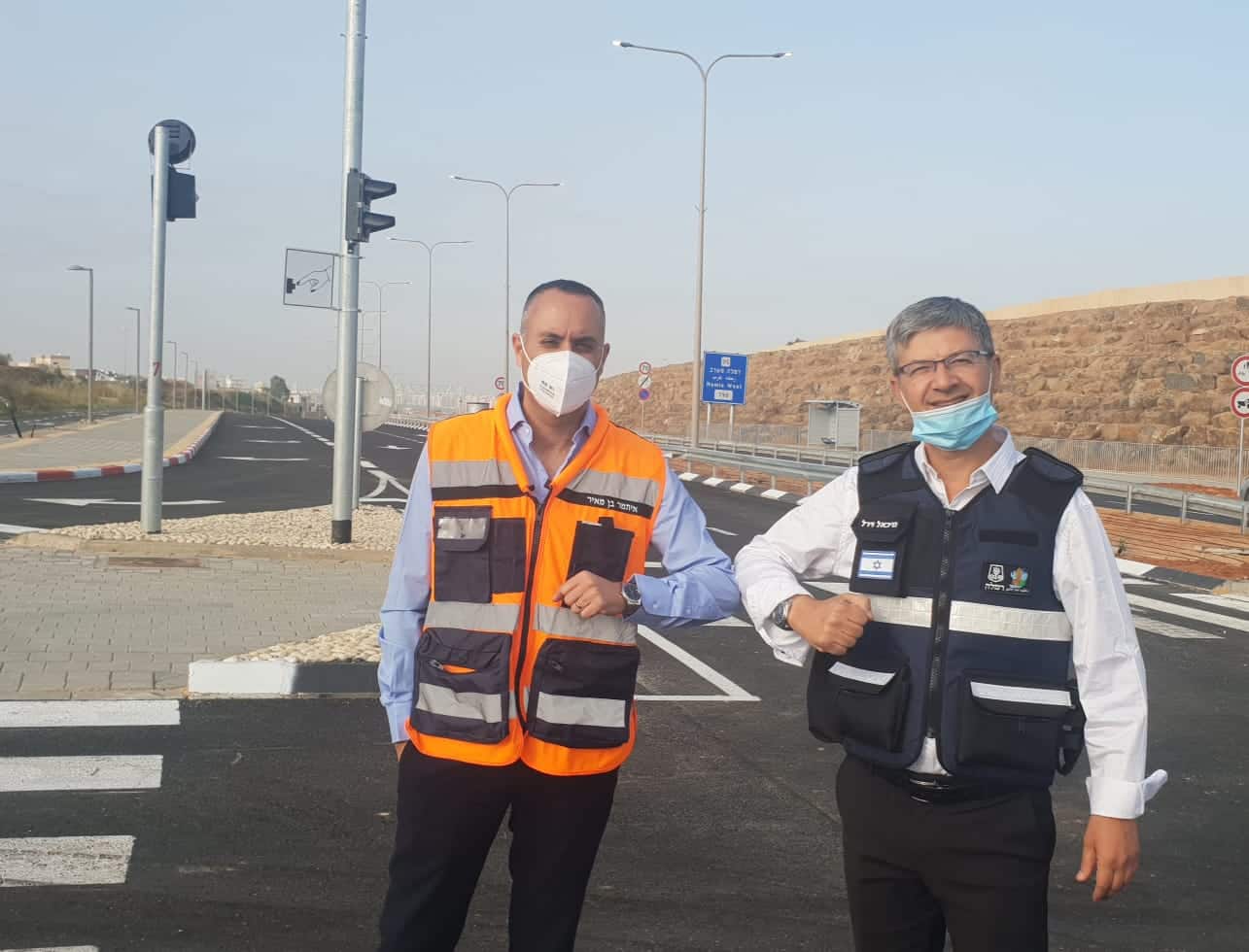 ראש העיר ומנכל נתיבי איילון <br> באדיבות דוברות העירייה