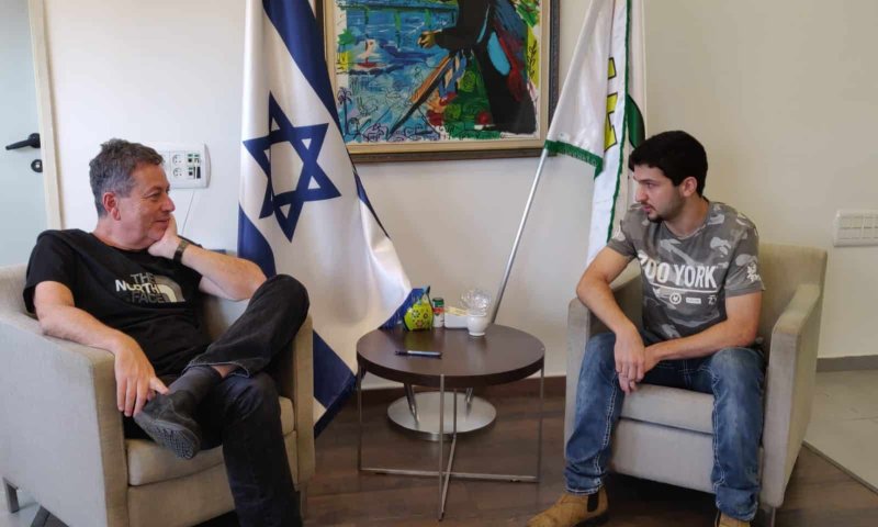 מתן הד וישראל גל. צילום: דוברות העירייה מתן הד וישראל גל. צילום: דוברות העירייה