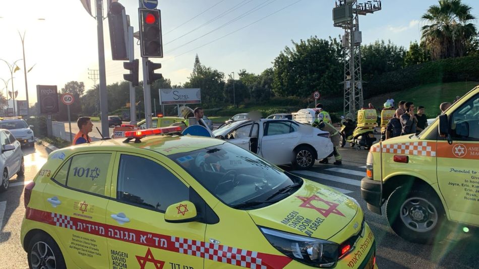 התאונה ברחוב משה דיין- צילום: תיעוד מבצעי מד"א