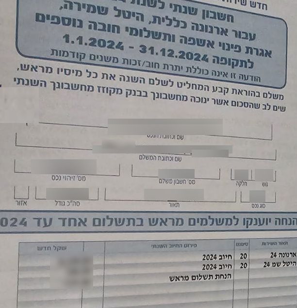 שינוי כיוון? בכנסת פועלים לביטול העלאת הארנונה בשנת 2025
