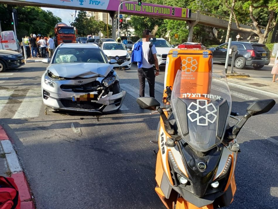 שני פצועים בתאונה בשכונת בן גוריון