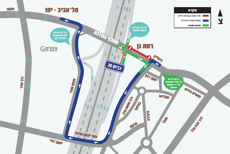 רמת גן: חסימה לילית זמנית ברחוב ביאליק 