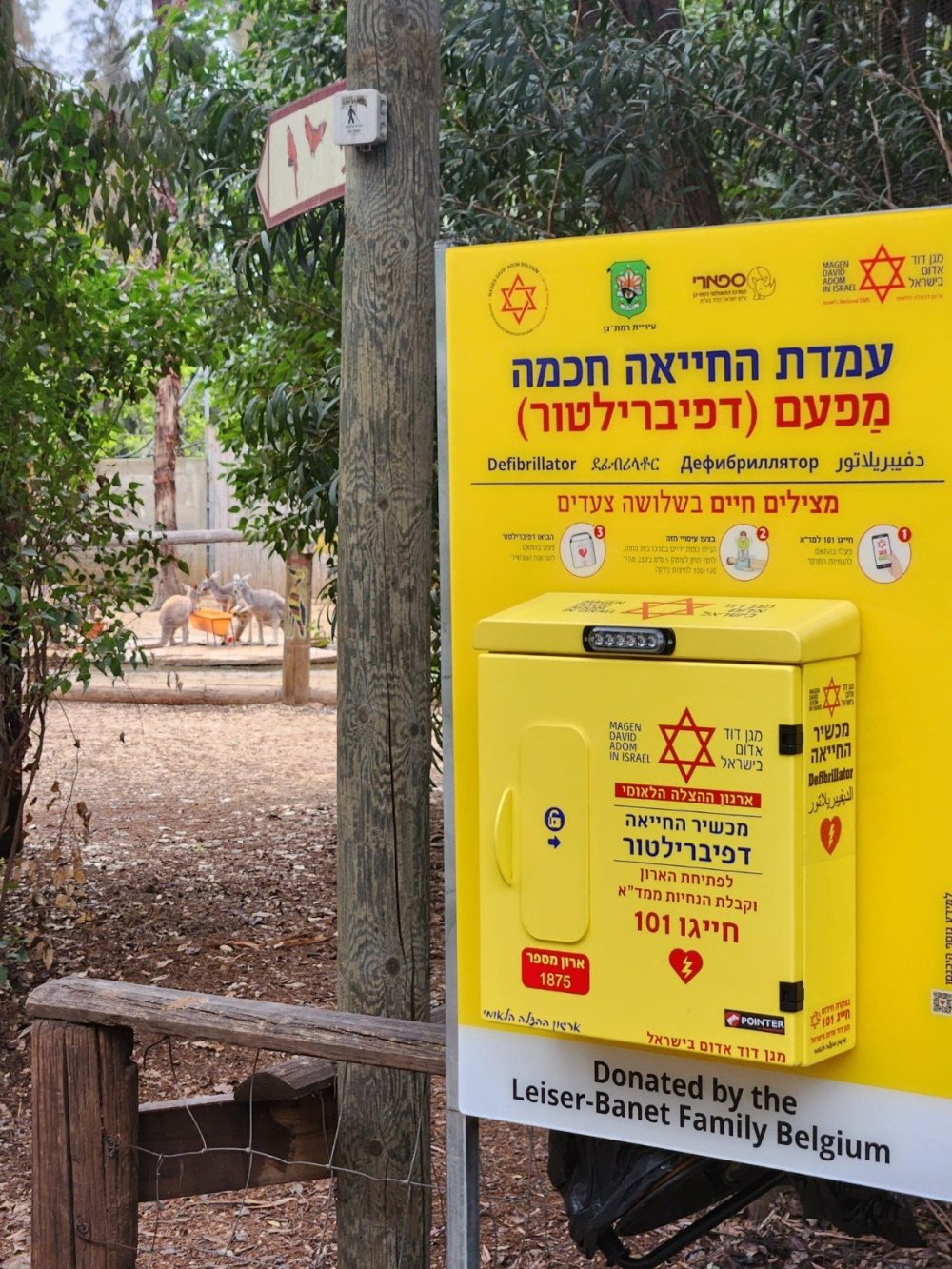 תתחדשו: עמדות  דפיברילטור חכמות חדשות הוצבו ברמת גן