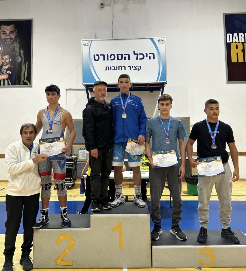 3 מדליות זהב, 2 מדליות כסף ו-2 מדליות ארד למועדון העירוני לקידום היאבקות רחובות באליפות ישראל לקדטים  