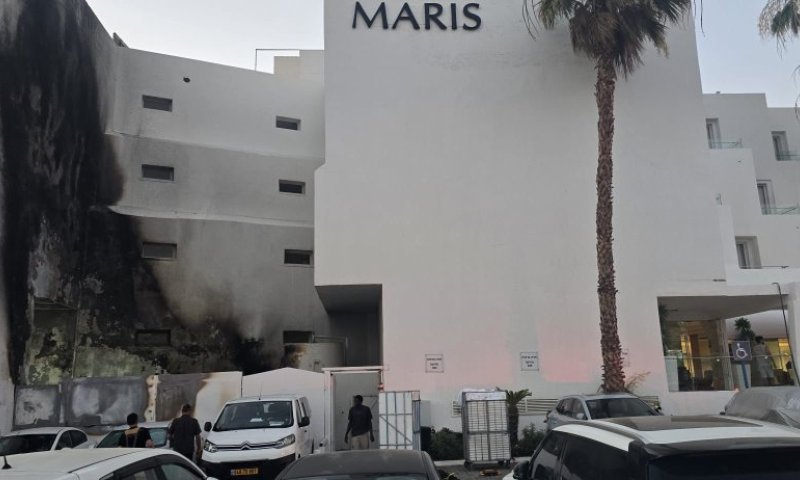 אילת: במהלך הלילה - שריפה פרצה במלון