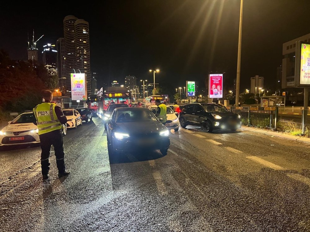 בסופ״שׁ: 172 דוחות תנועה נגד נהגים/רוכבים שביצעו עבירות תנועה חמורות ועבירות של בריונות.
