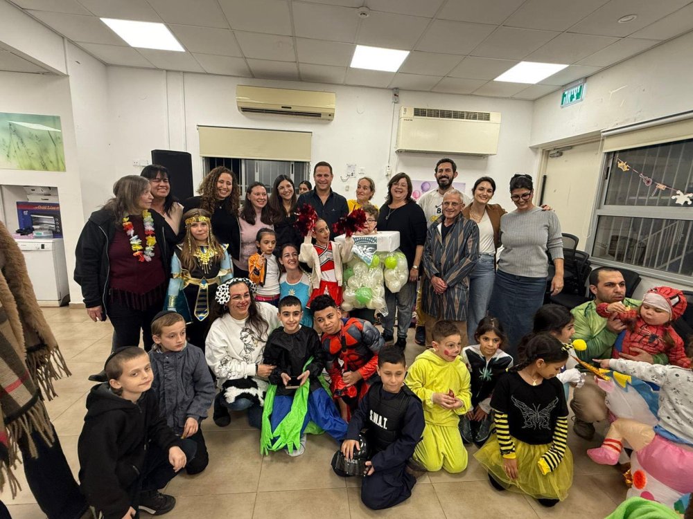 מרגש בעיר: מסיבת פורים מיוחדת במועדון למשפחות שכולות בראשון לציון