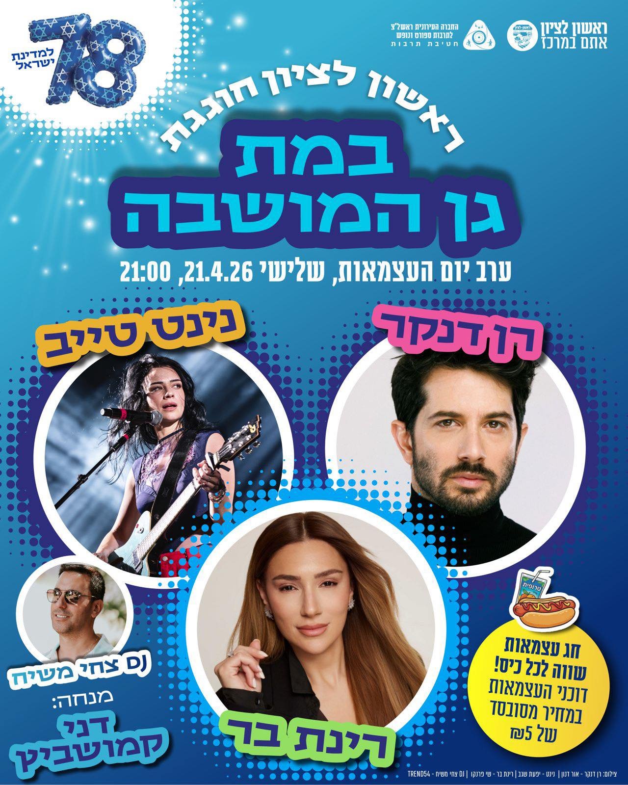  ראש עיריית ראשון לציון מוסיף במה מרכזית לחגיגות העצמאות בעקבות פניות התושבים