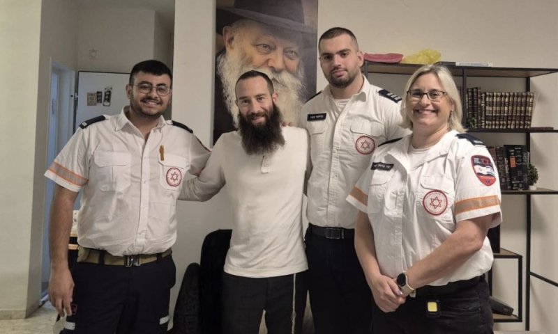 מהתמוטטות פתאומית לחיים חדשים: צוות מד״א החזיר את ליבו של ניצן לפעום