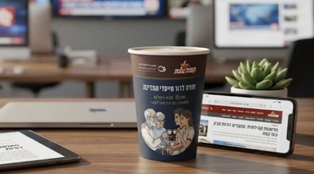 קפה עלית של שטראוס והחברה למתנ"סים ביוזמה ארצית המפגישה בין הדור הצעיר לאזרחים הוותיקים על כוס קפה