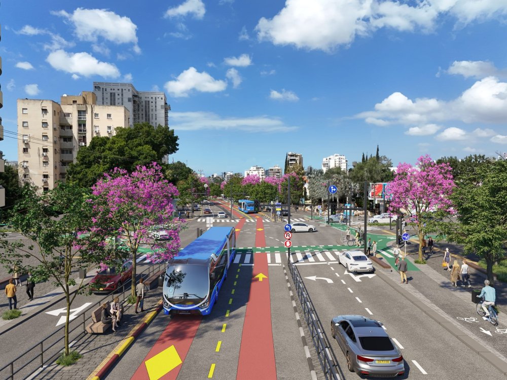 המטרונית מתקדמת: יוצאים לדרך עם מקטע חדש ברחוב הרצל ברחובות