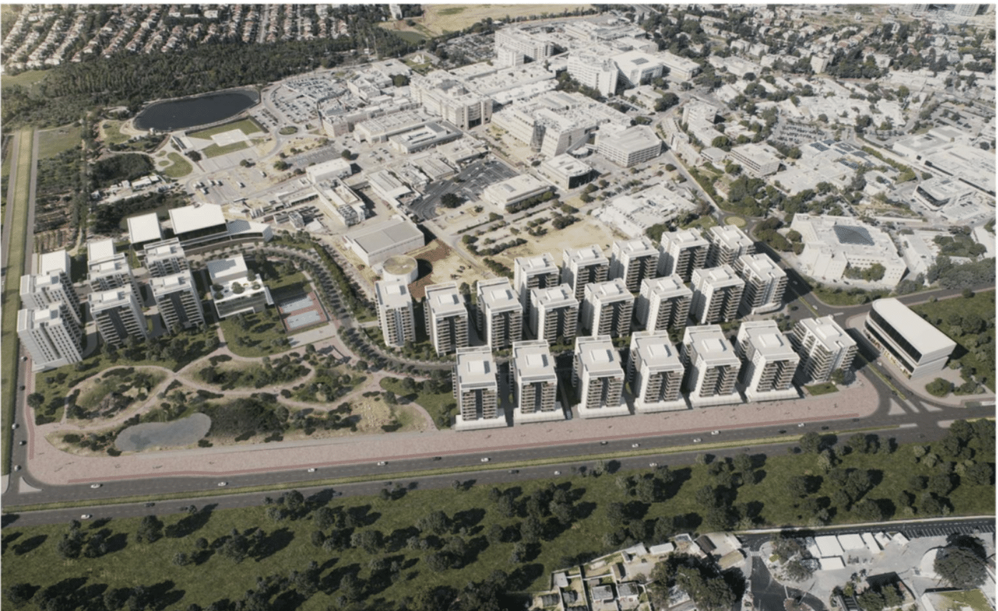 עוד בניין ועוד בניין: הועדה המקומית רמת גן אישרה את שלב א' של שכונת הענק שתקום בצמוד לתל השומר