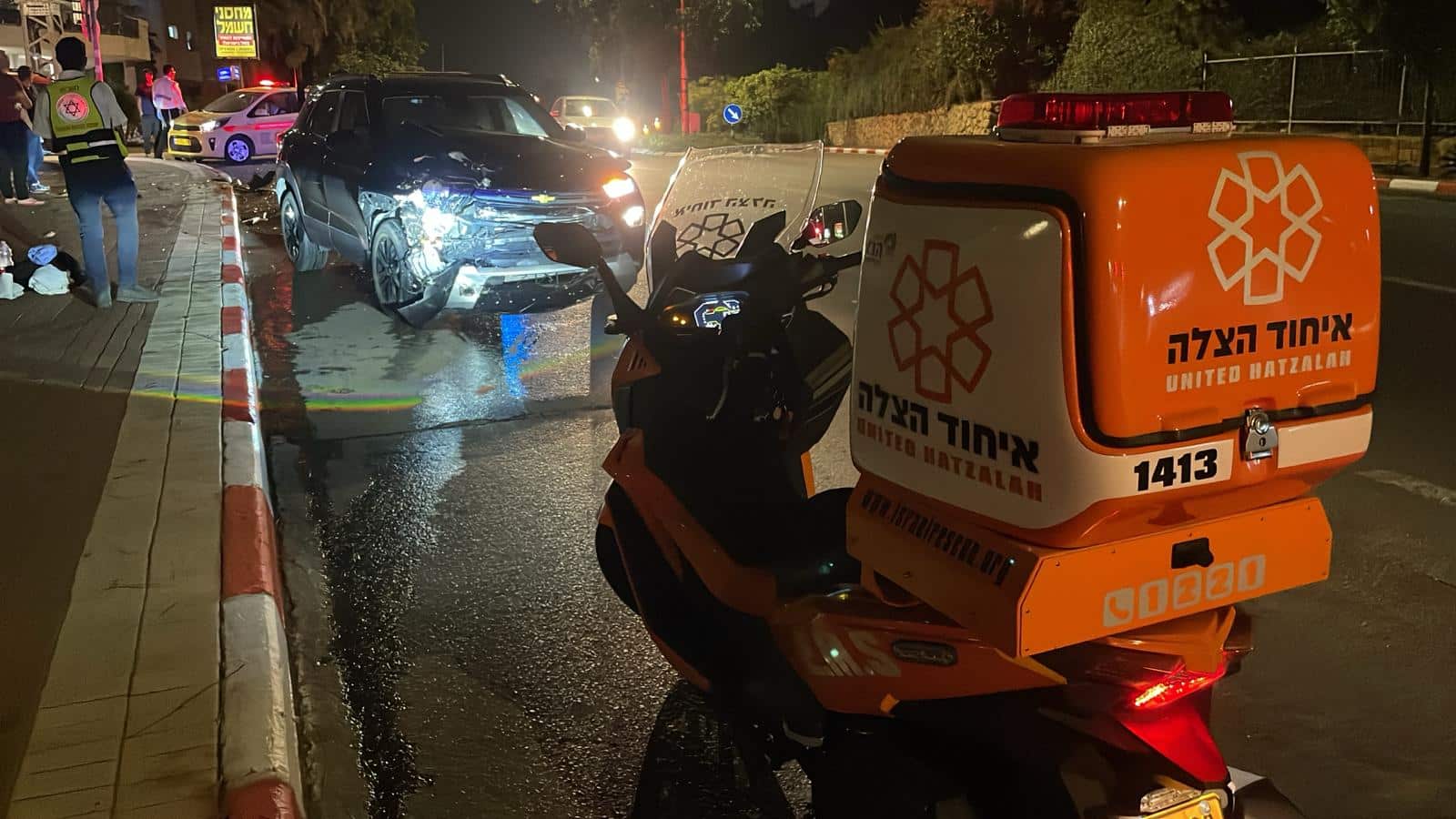 לפני שבת: נהגת רכב נפצעה באורח בינוני בתאונת דרכים