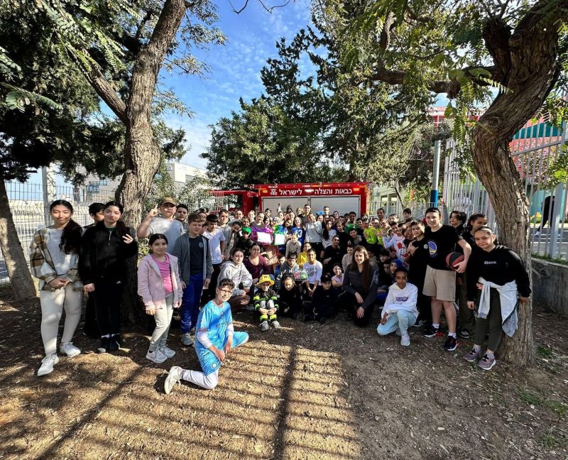 תלמידי יגאל אלון בת ים, הפתיעו את לוחמי האש