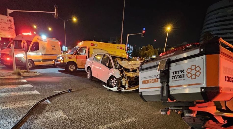 תאונה קשה בכביש 44 בין חולון לאזור