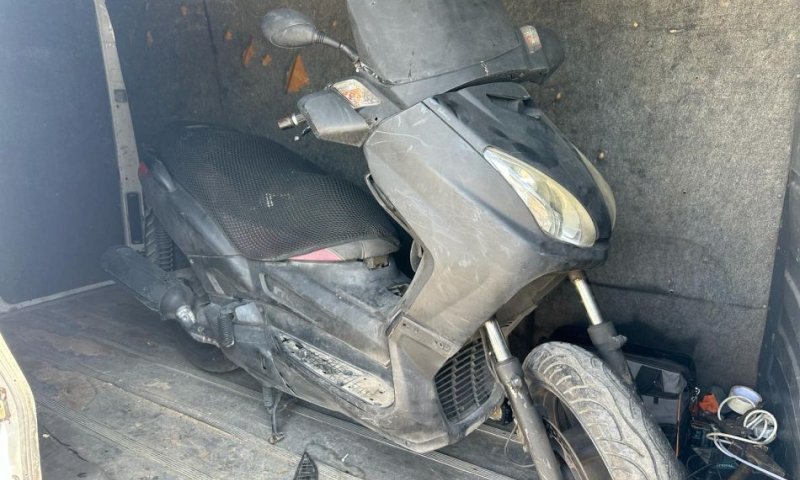 הקטנוע החשוד כגנוב- צילום: דוברות משטרת ישראל