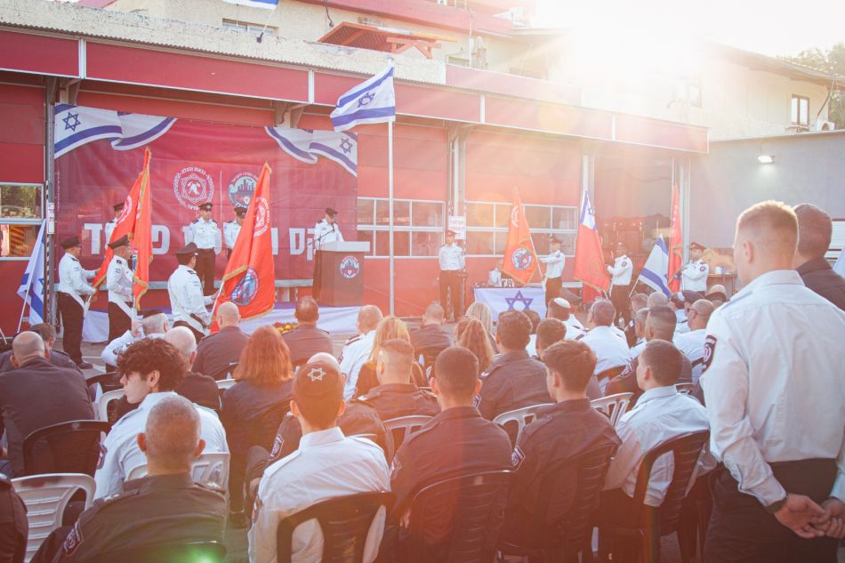 טקס החלפת פיקוד בתחנת כיבוי והצלה ראשון לציון