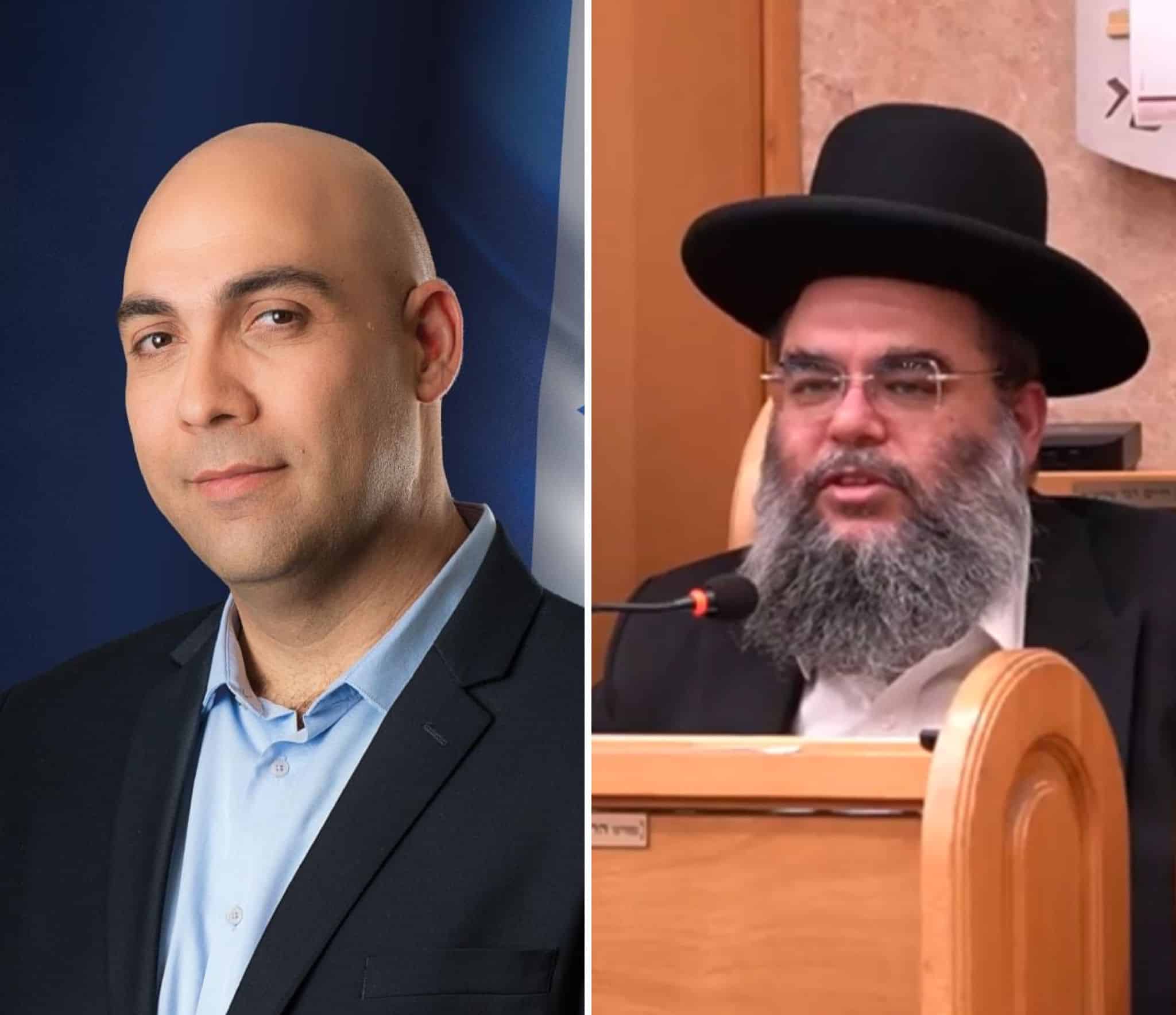 מורן ישראל והרב אליהו רבי. צילום: פייסבוק
